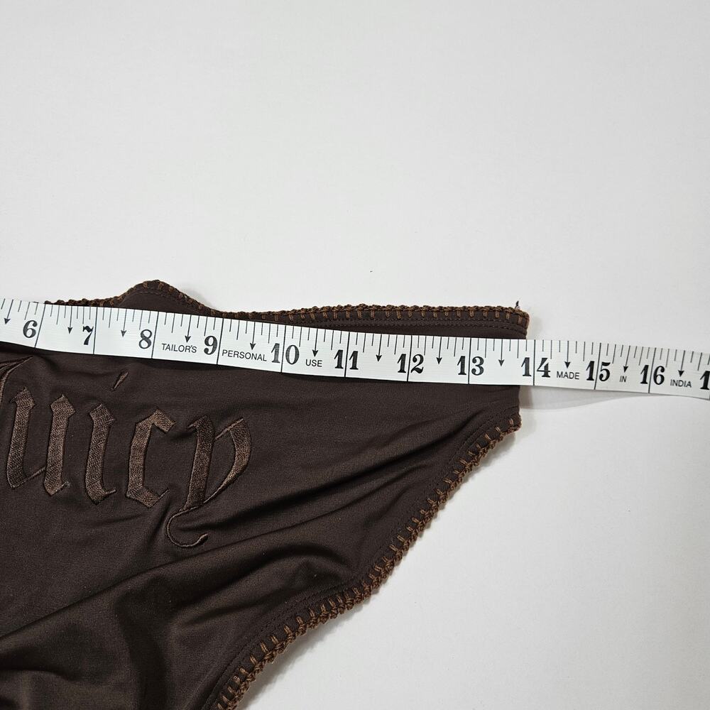 Y2k Juicy Couture Brown Bikini Crochet Details - Medium - Picture 8 of 10